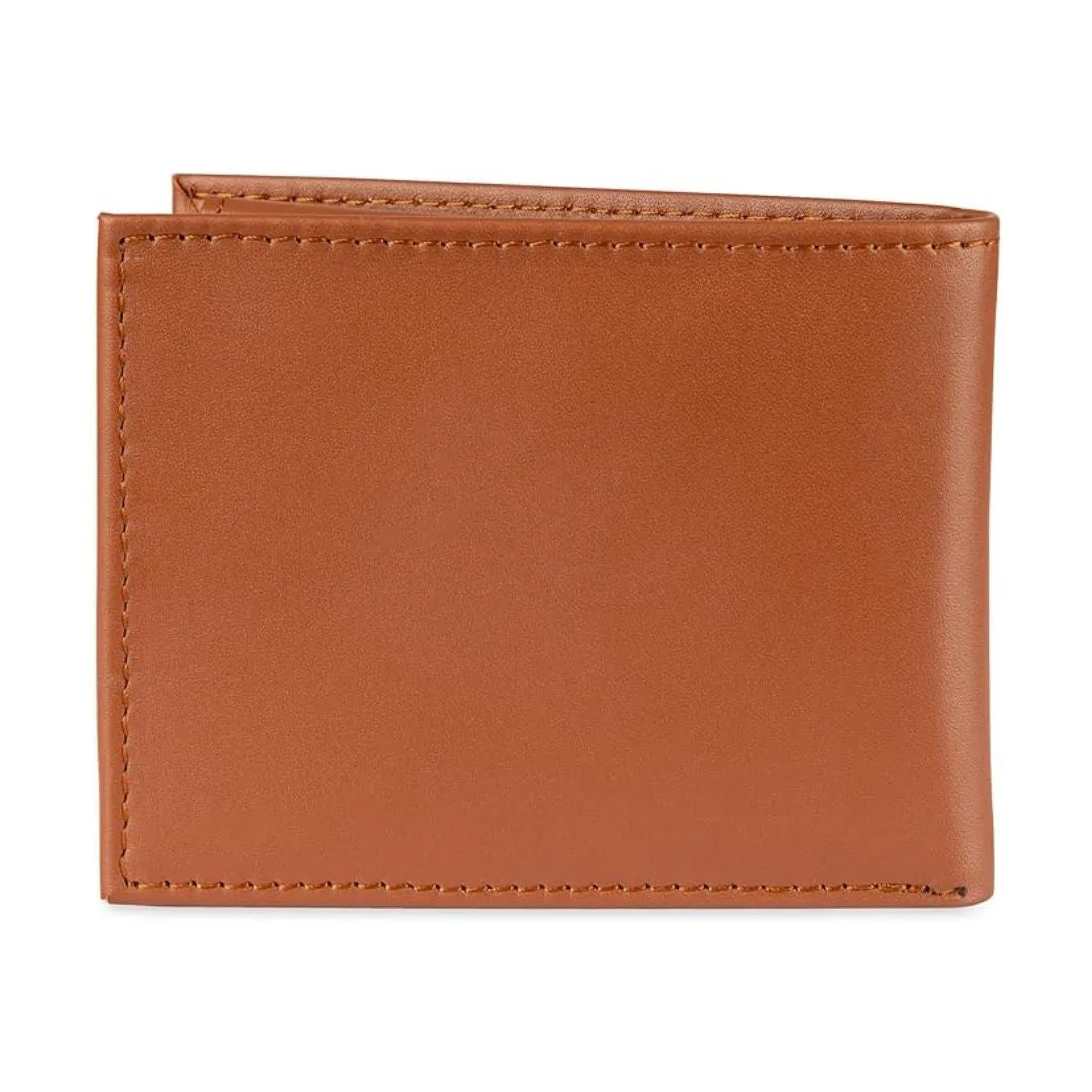 Tommy Hilfiger Leather Wallet Slim Bifold Men - TAN