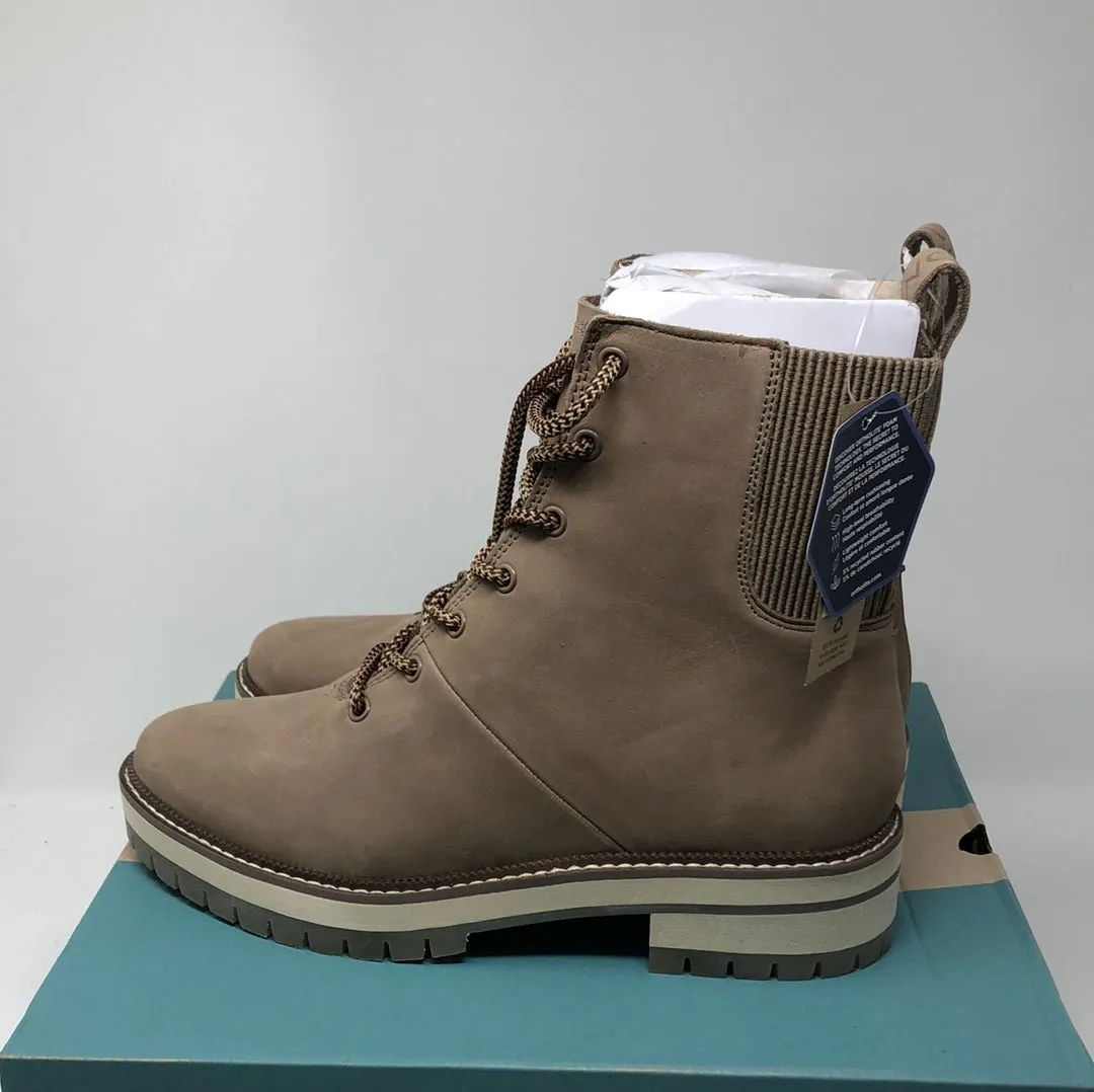 Toms Frankie Combat Boot In Neutral Tan (water resistant)