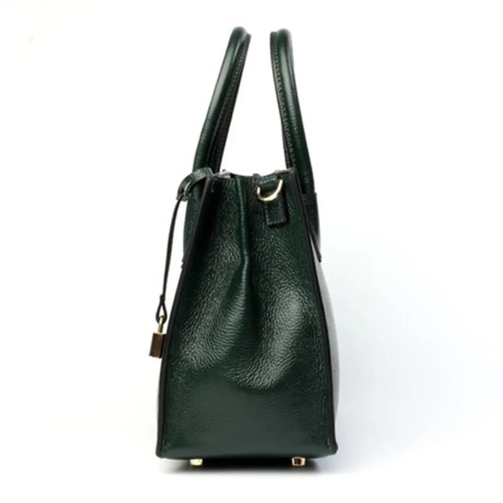 Top-Handle / Crossbody Bag  <br>Genuine-Leather