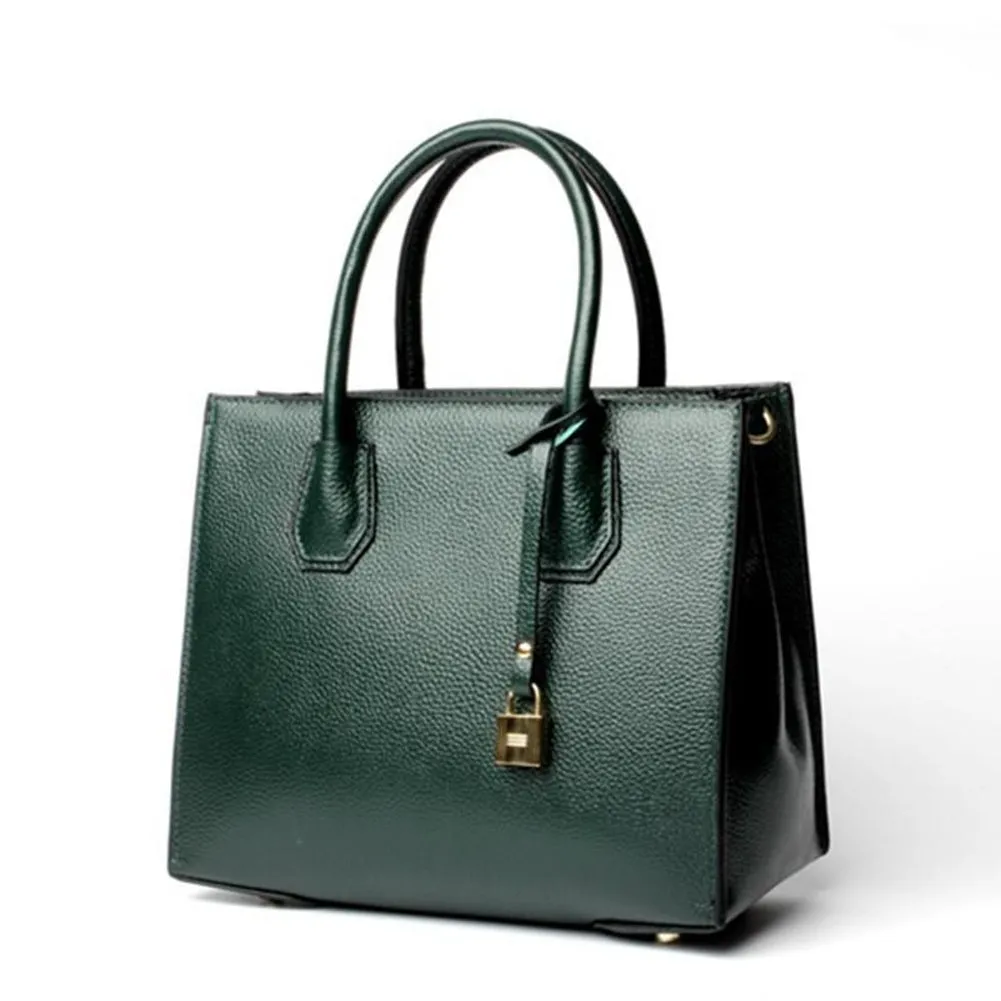 Top-Handle / Crossbody Bag  <br>Genuine-Leather