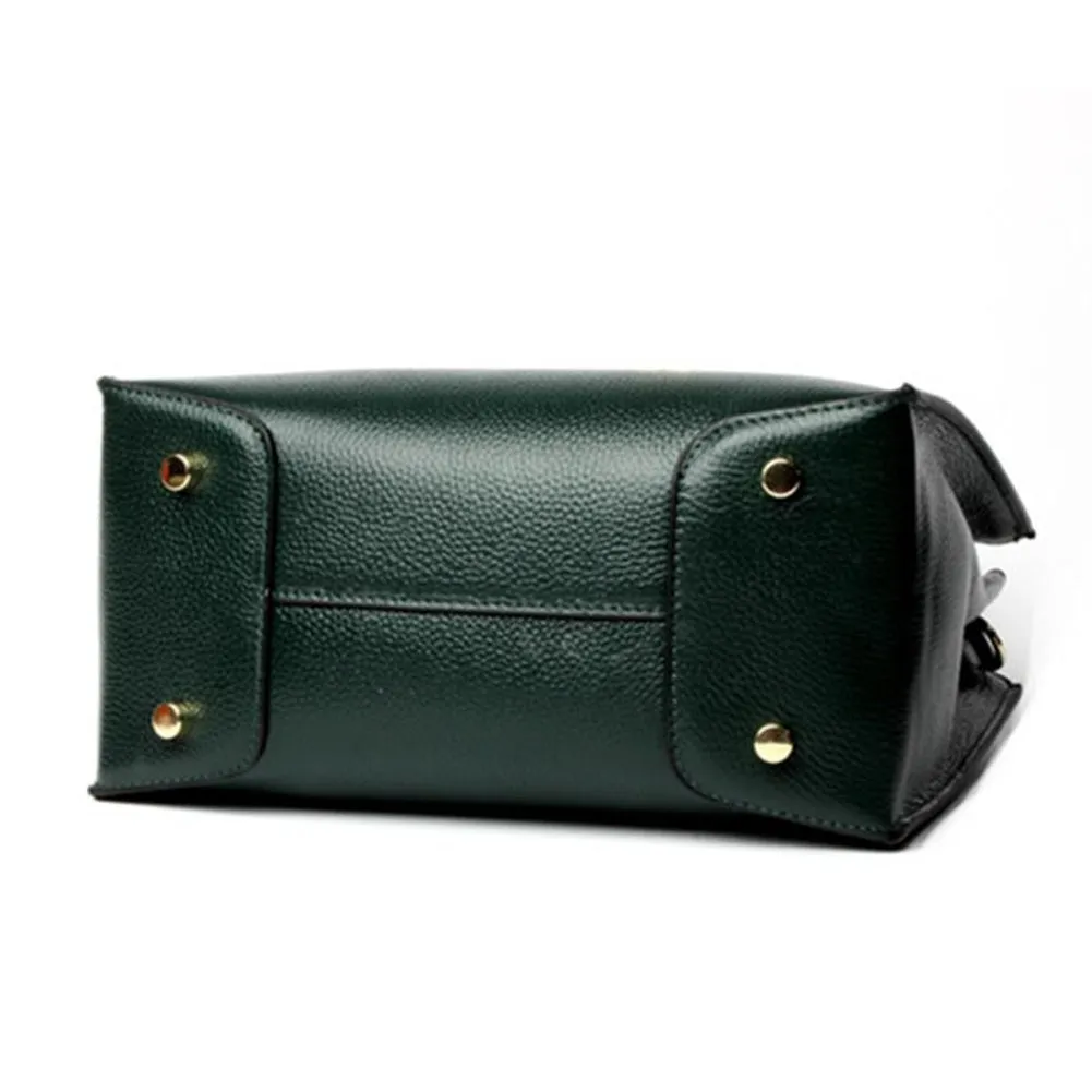 Top-Handle / Crossbody Bag  <br>Genuine-Leather