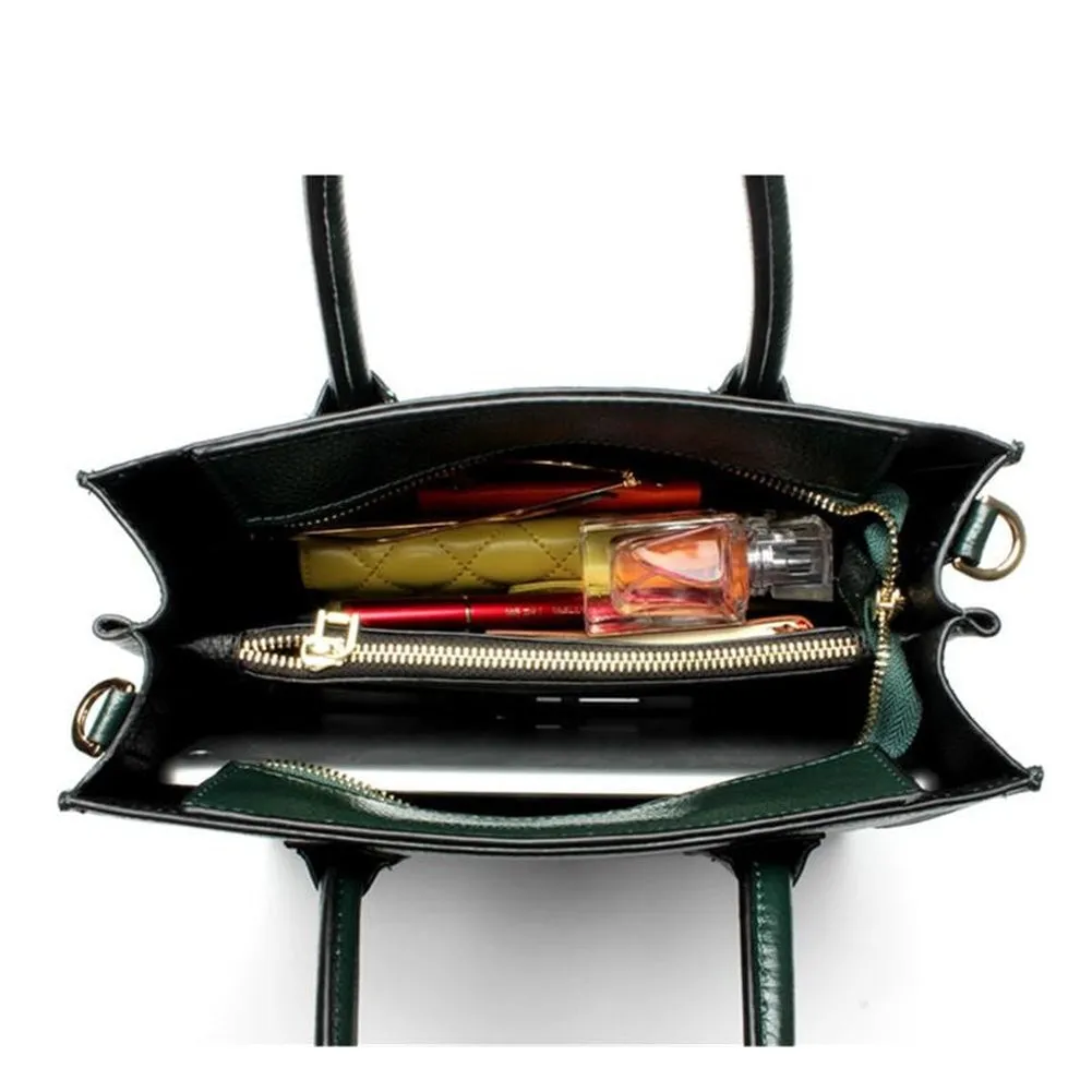 Top-Handle / Crossbody Bag  <br>Genuine-Leather