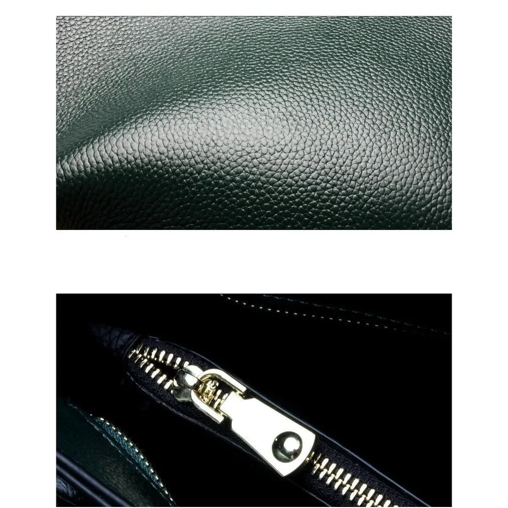 Top-Handle / Crossbody Bag  <br>Genuine-Leather