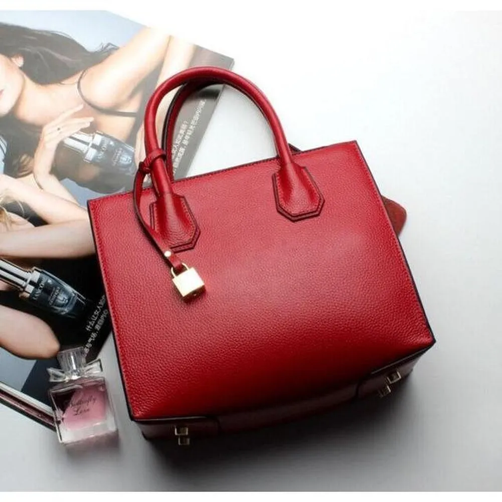 Top-Handle / Crossbody Bag  <br>Genuine-Leather