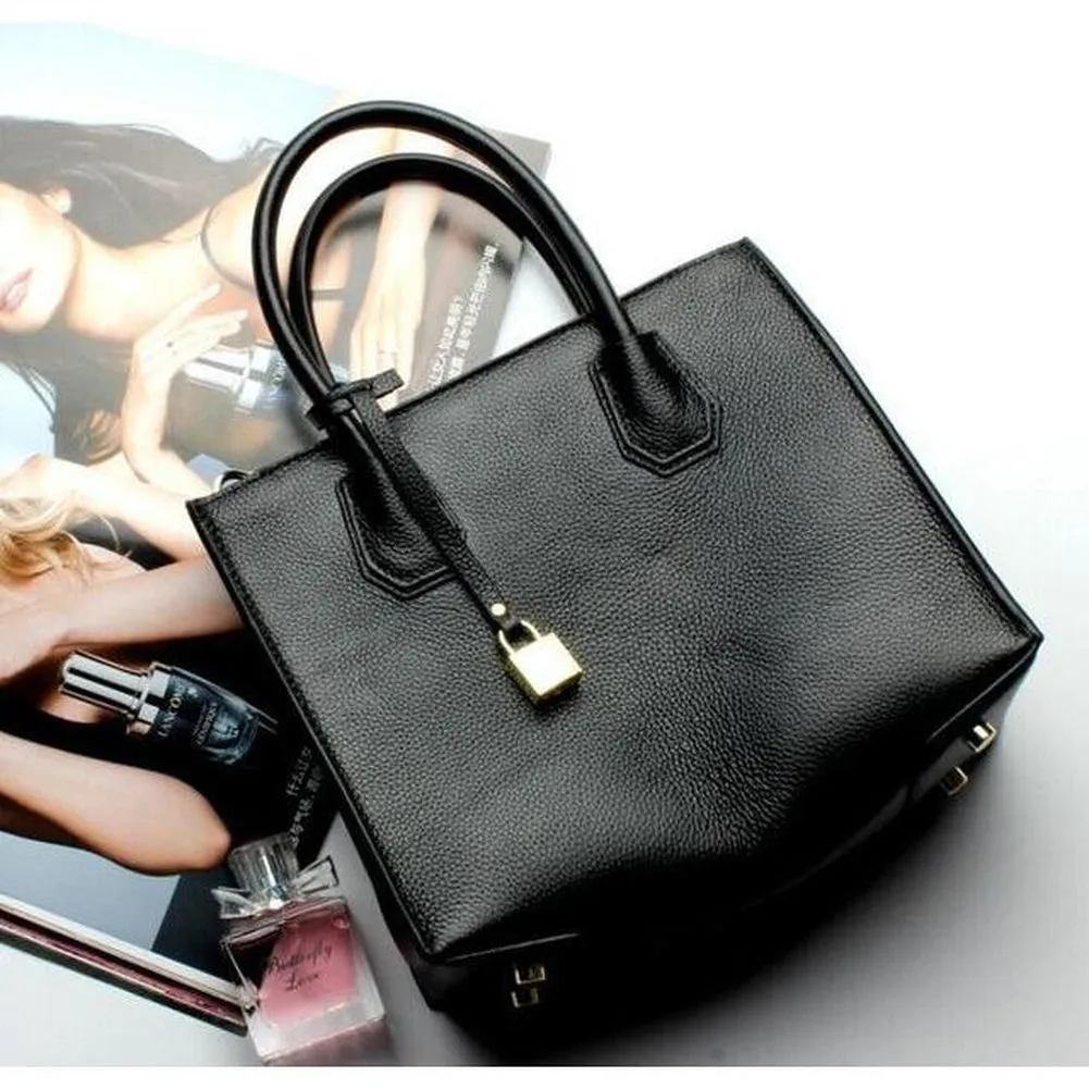 Top-Handle / Crossbody Bag  <br>Genuine-Leather