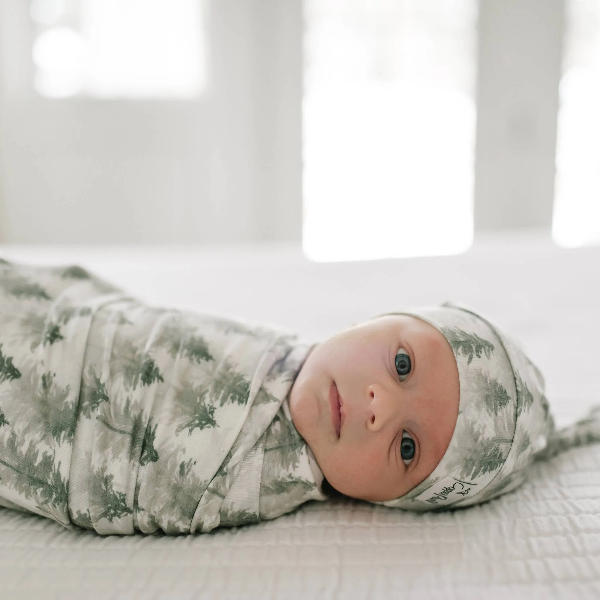Top Knot Hat - Evergreen