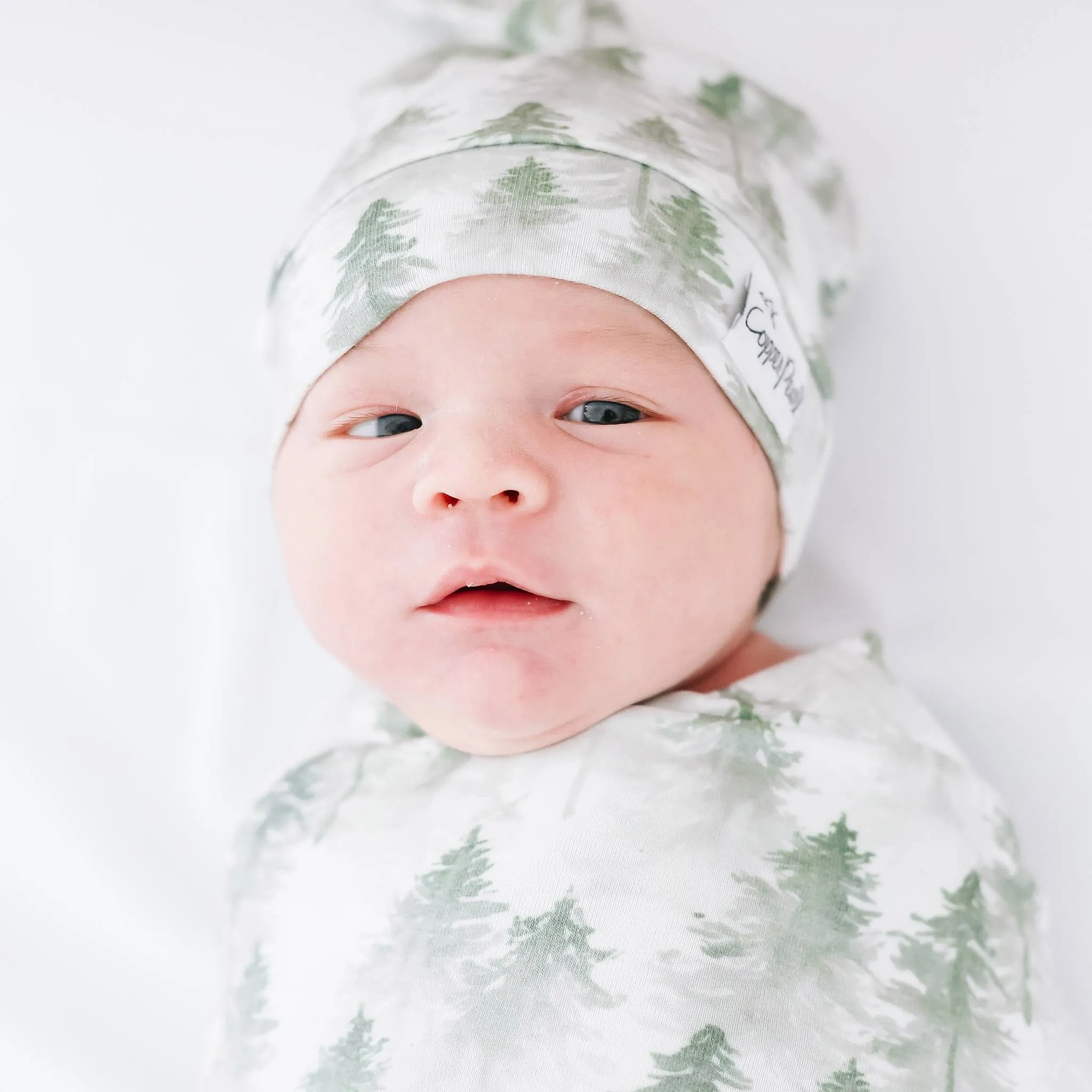 Top Knot Hat - Evergreen