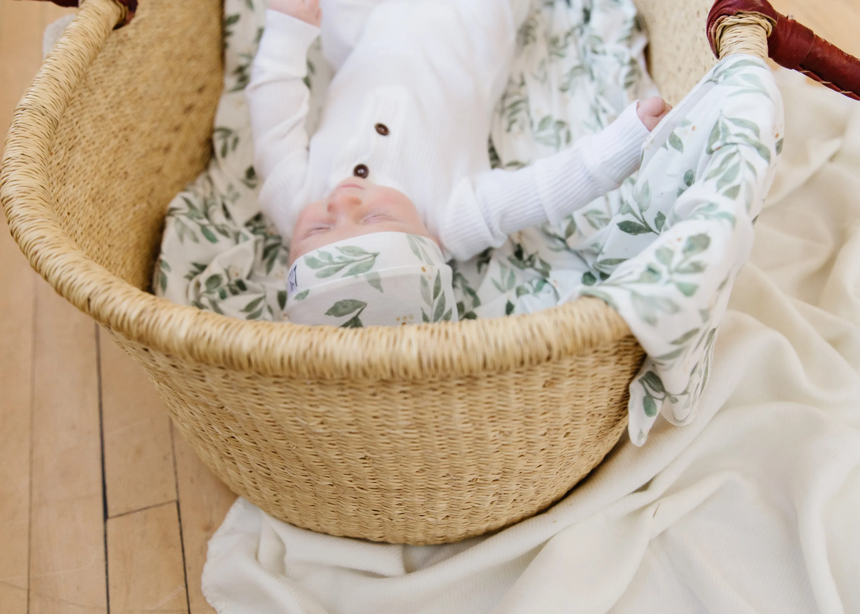 Top Knot Hat - Fern