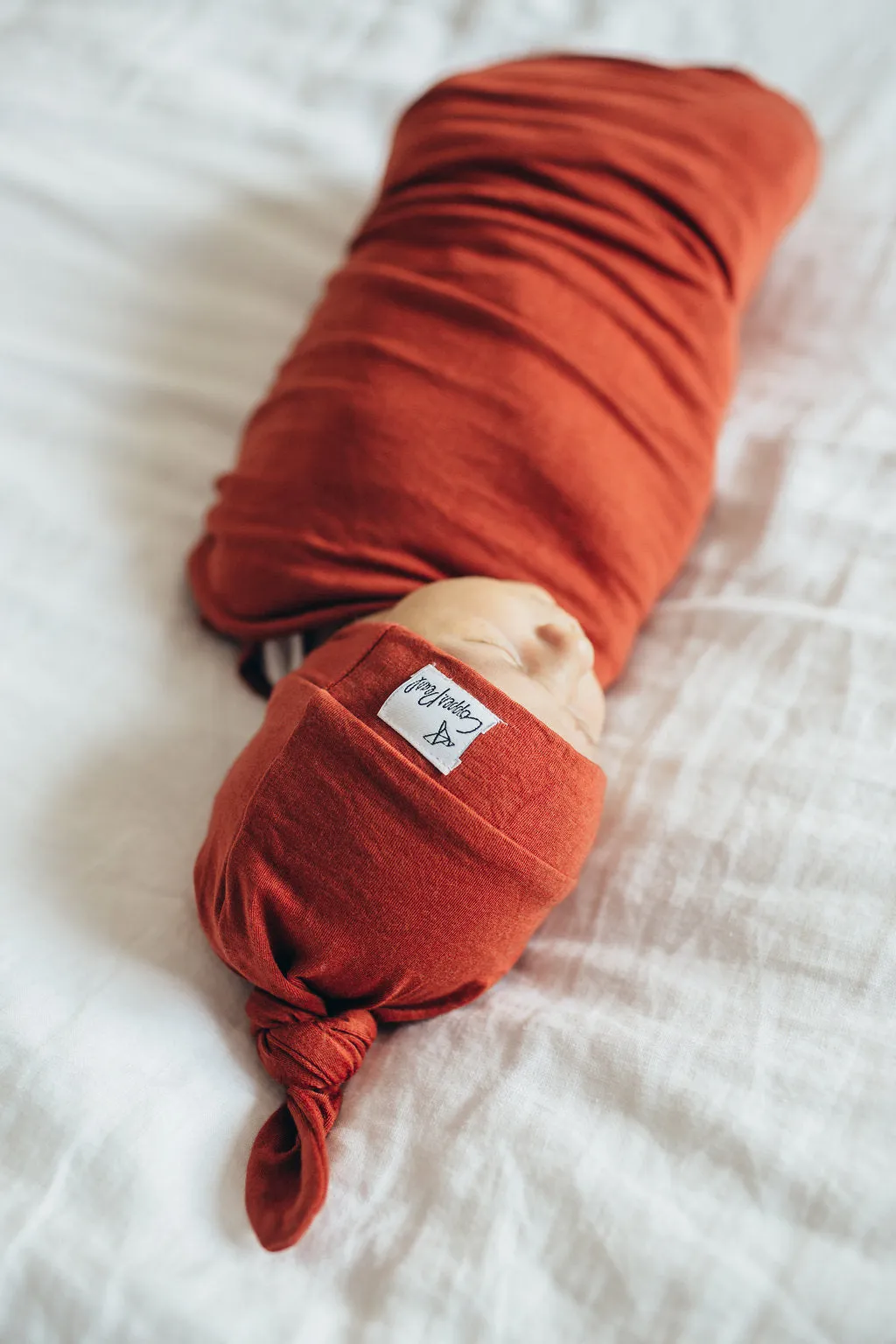 Top Knot Hat - Rust