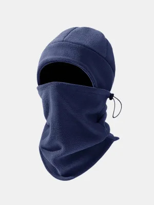 Topi hangat polar dan selendang laras yang sesuai untuk sukan luaran
