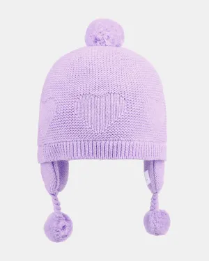 TOSHI ORGANIC EARMUFF HEART AMETHYST