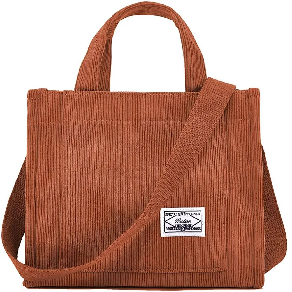 Tote Bag Women Small Satchel Bag Handbag Stylish Tote Handbag for Women Corduroy Hobo Bag Fashion Crossbody Bag Handbag Bag | Multiple Colors