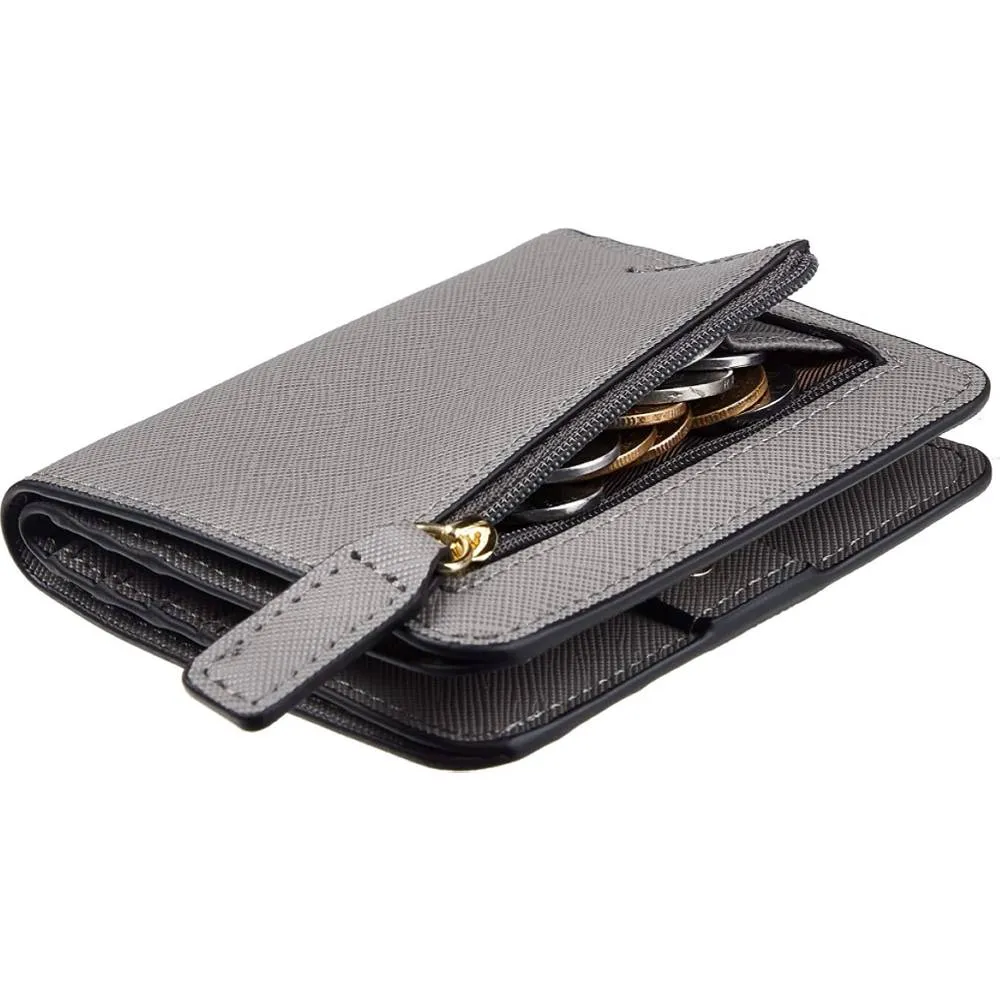 Toughergun Womens Rfid Blocking Small Compact Bifold Luxury Genuine Leather Pocket Wallet Ladies Mini Purse with ID Window | Multiple Colors and Sizes