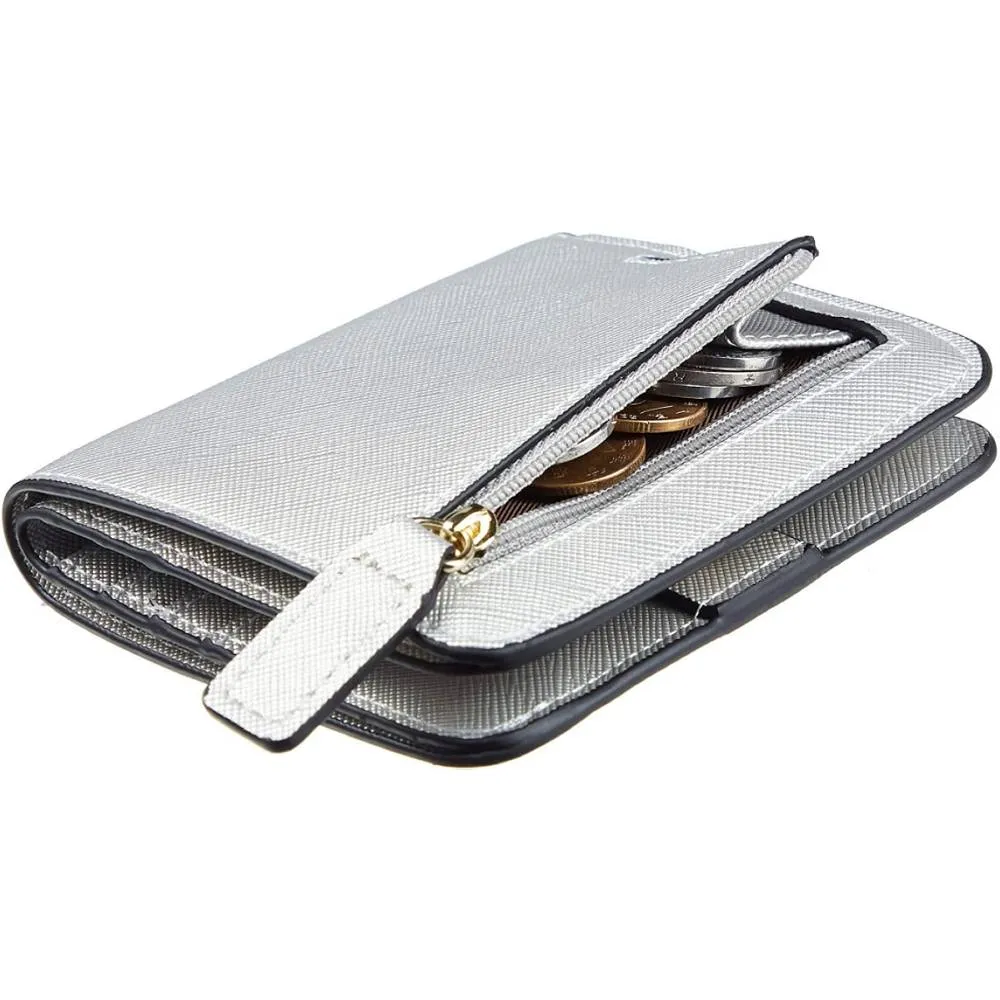 Toughergun Womens Rfid Blocking Small Compact Bifold Luxury Genuine Leather Pocket Wallet Ladies Mini Purse with ID Window | Multiple Colors and Sizes