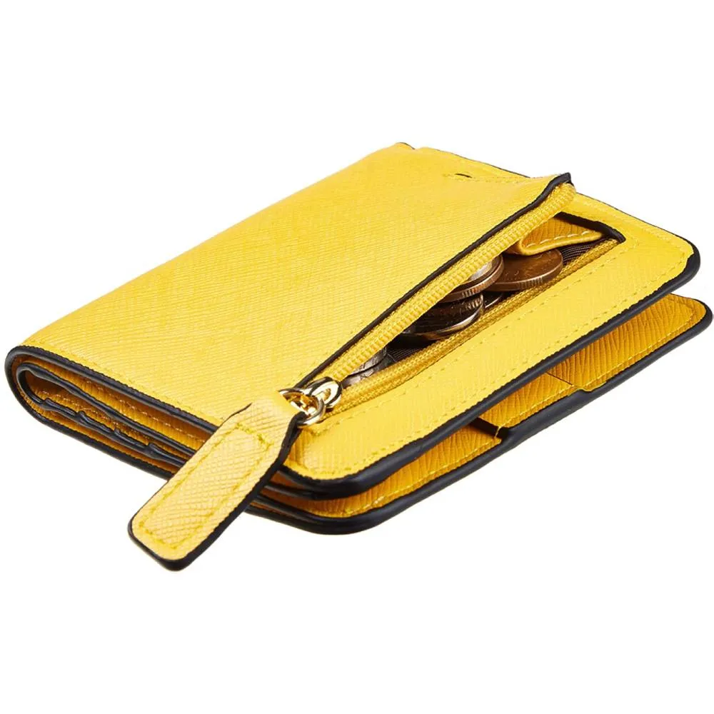 Toughergun Womens Rfid Blocking Small Compact Bifold Luxury Genuine Leather Pocket Wallet Ladies Mini Purse with ID Window | Multiple Colors and Sizes