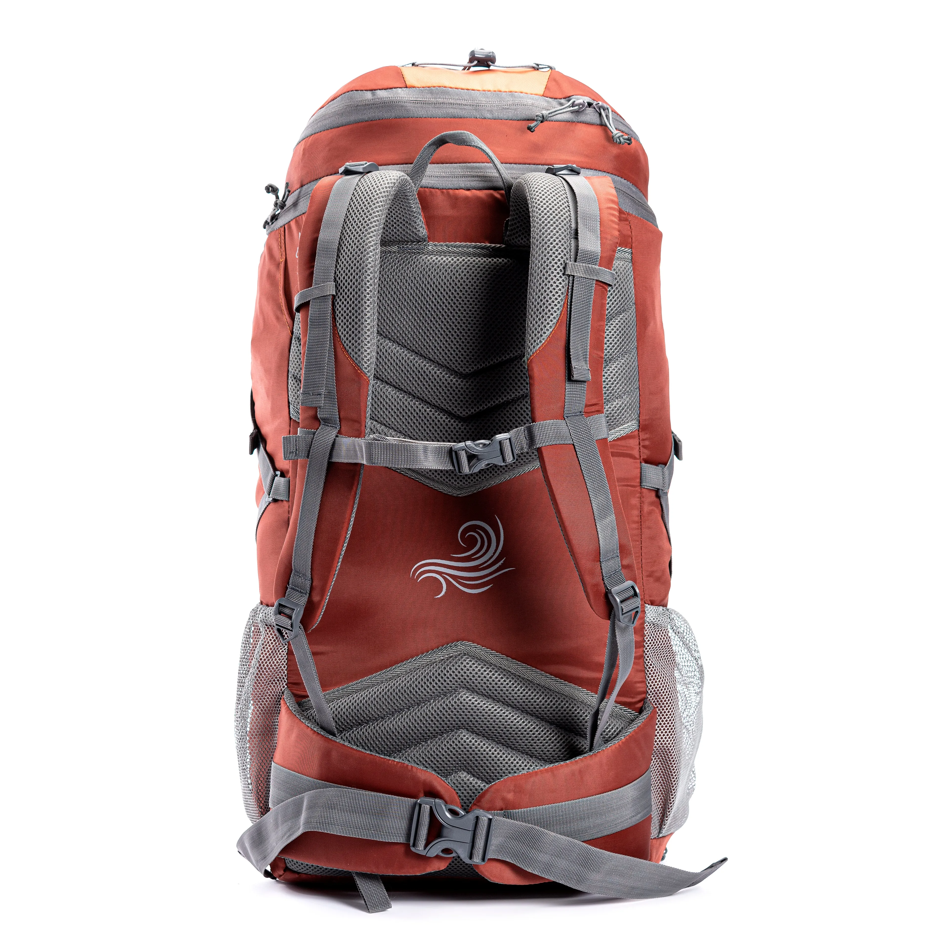 Tripole Air Trekking and Travel Rucksack with Rain Cover and Laptop Sleeve | 3 Year Warranty | Green Jacquard | 62 Litres
