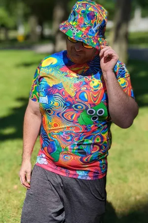 Trippy psychedelic bucket hat