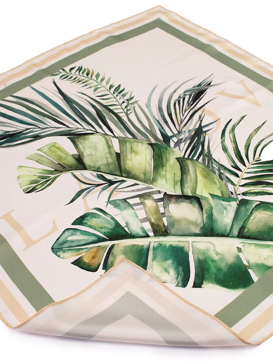 Tropical Print Silk Scarves (4 pack)