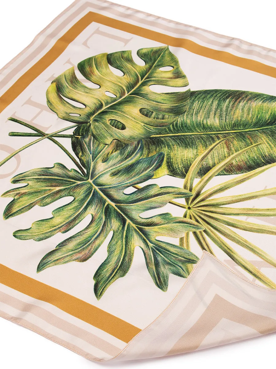 Tropical Print Silk Scarves (4 pack)