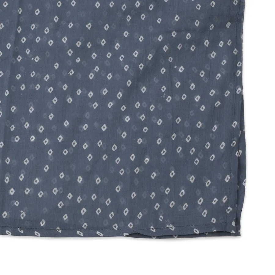 Troye Ocean Block Printed Scarf
