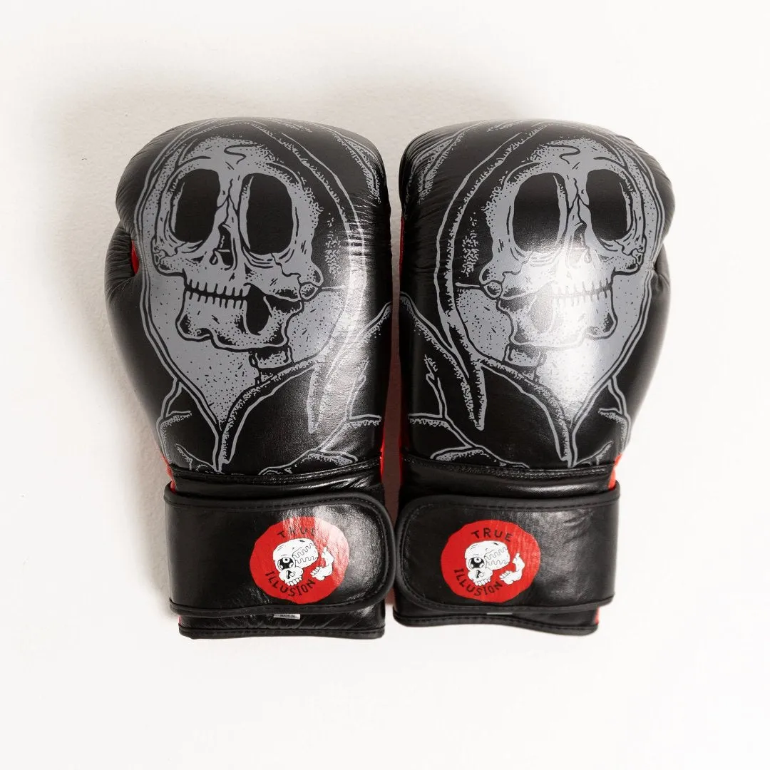 True Illusion Reaper Muay Thai / Boxing Gloves - 14oz - Vegan Leather