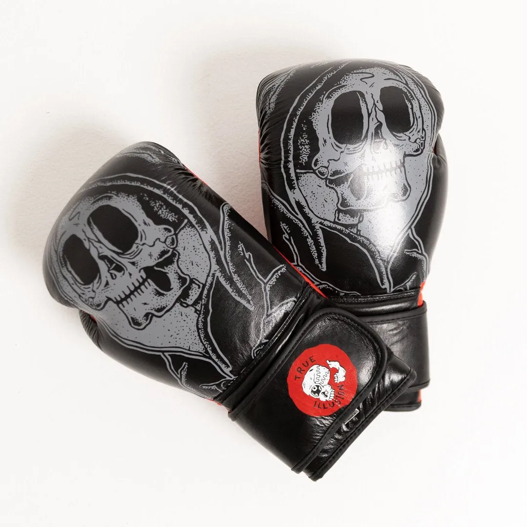 True Illusion Reaper Muay Thai / Boxing Gloves - 14oz - Vegan Leather