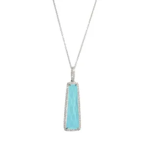 Turquoise and Diamond Necklace