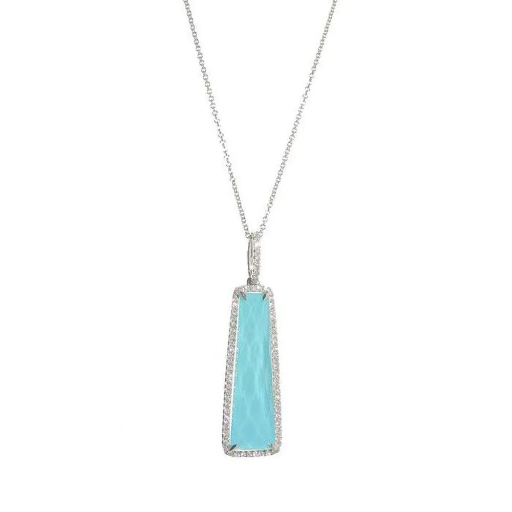 Turquoise and Diamond Necklace