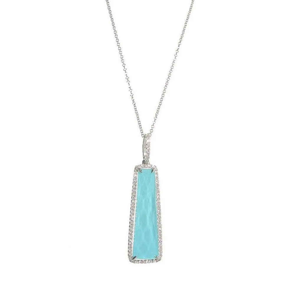 Turquoise and Diamond Necklace