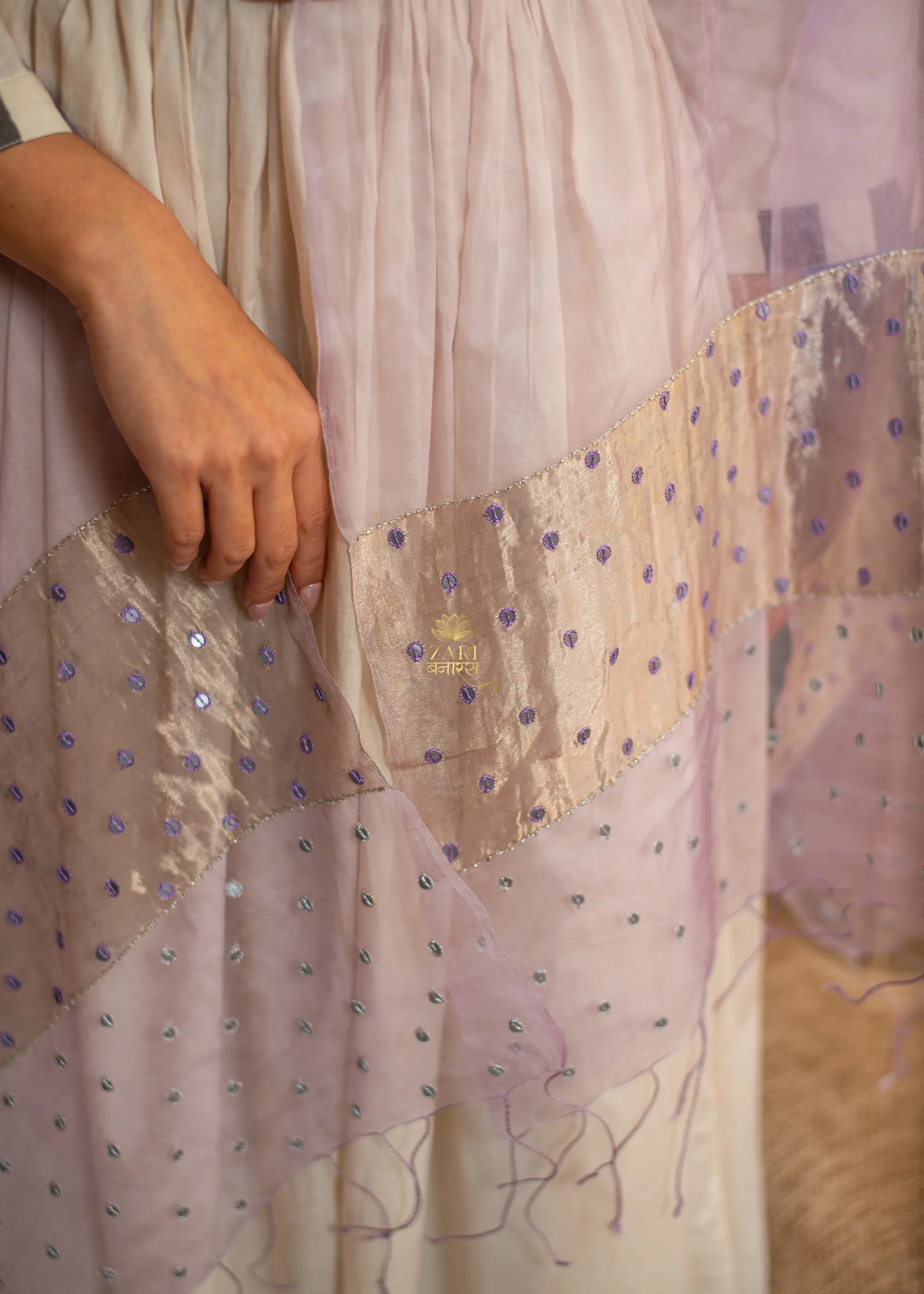Twilight Shimmer Ombre Silk Scarf