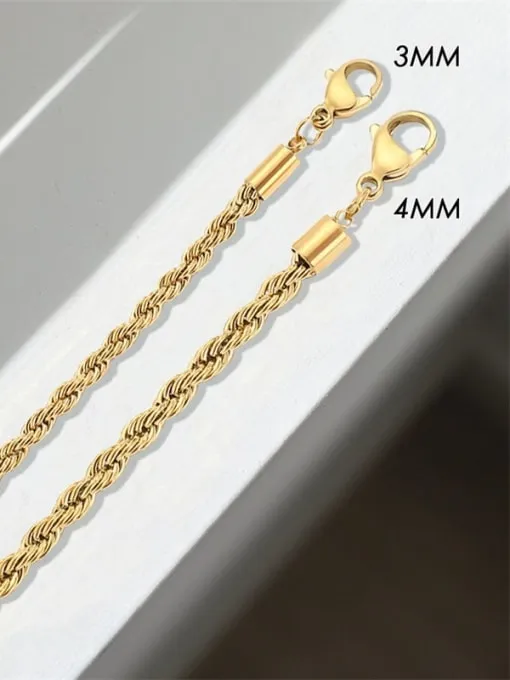 TWIST CHAIN NECKLACE // 2 SIZES