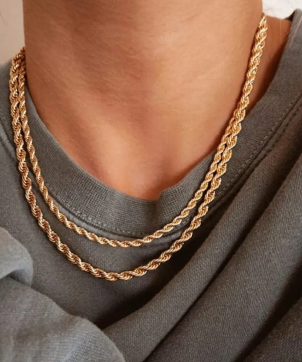 TWIST CHAIN NECKLACE // 2 SIZES