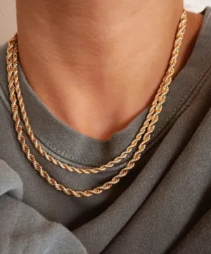 TWIST CHAIN NECKLACE // 2 SIZES