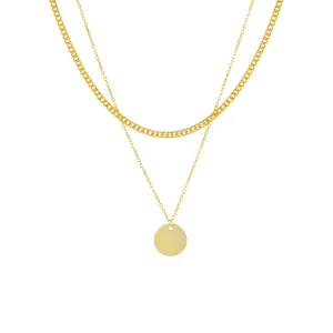 Two In One Coin X Cuban Chain Necklace