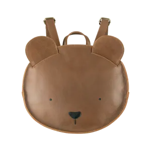 Umi Schoolbag | Bear | Cognac Classic Leather