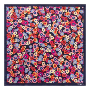 Ungaro UFL317N-Silk scarf Chiara Navy