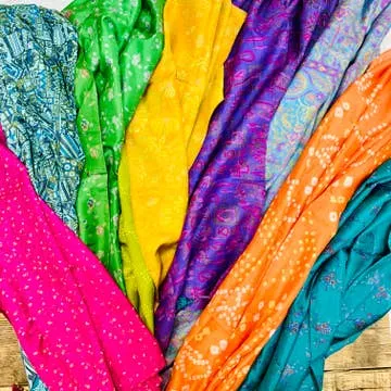 Up-Cycled Silk Sari Scarves