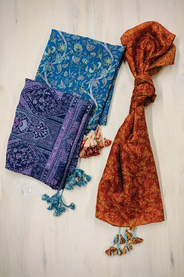 Up-Cycled Silk Sari Scarves