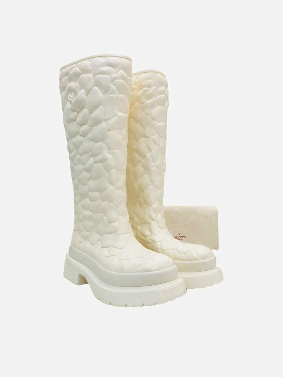 VALENTINO Off-white Knee High Boots 41
