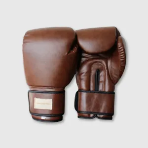 Vegan PRO Heritage Brown Leather Boxing Gloves (Strap Up)