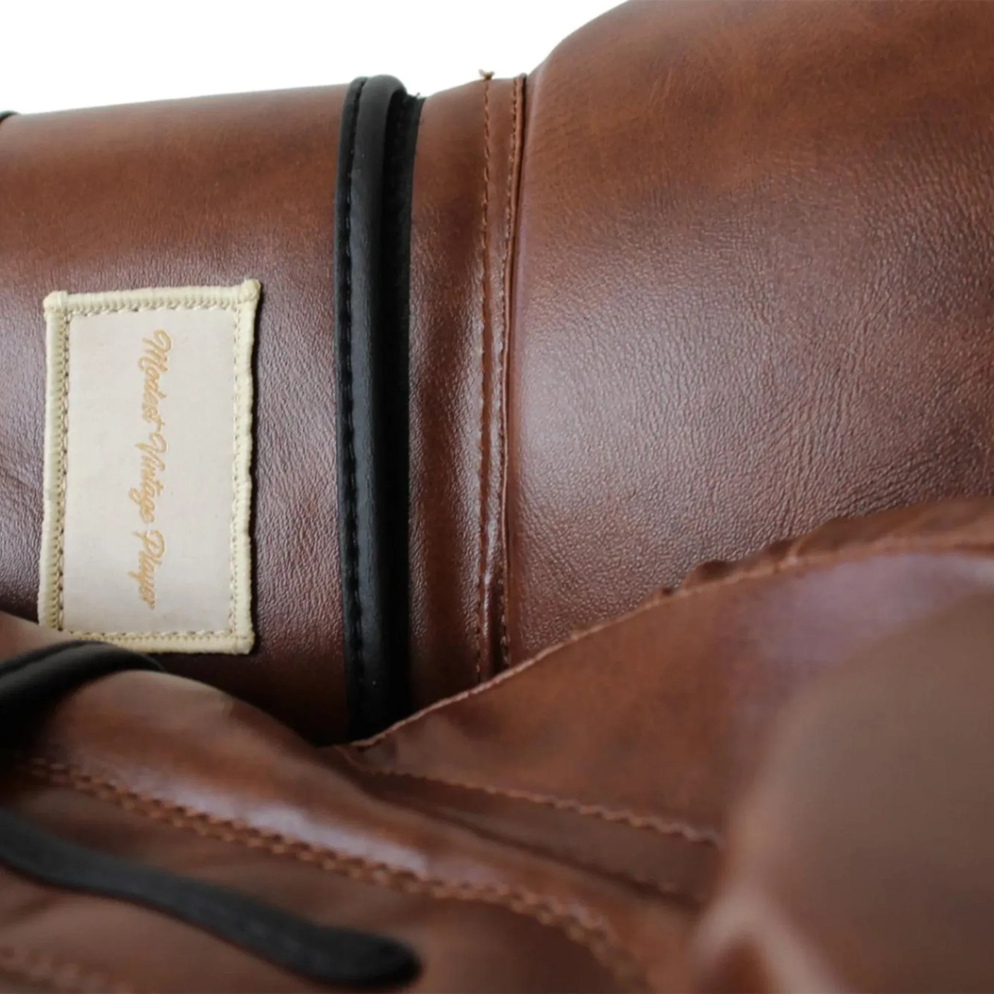 Vegan PRO Heritage Brown Leather Boxing Gloves (Strap Up)