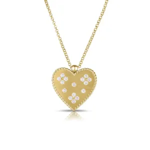 Venetian Princess Large Diamond Heart Necklace