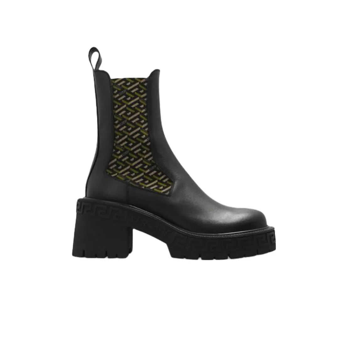 VERSACE  LA GRECA CHELSEA BOOTS