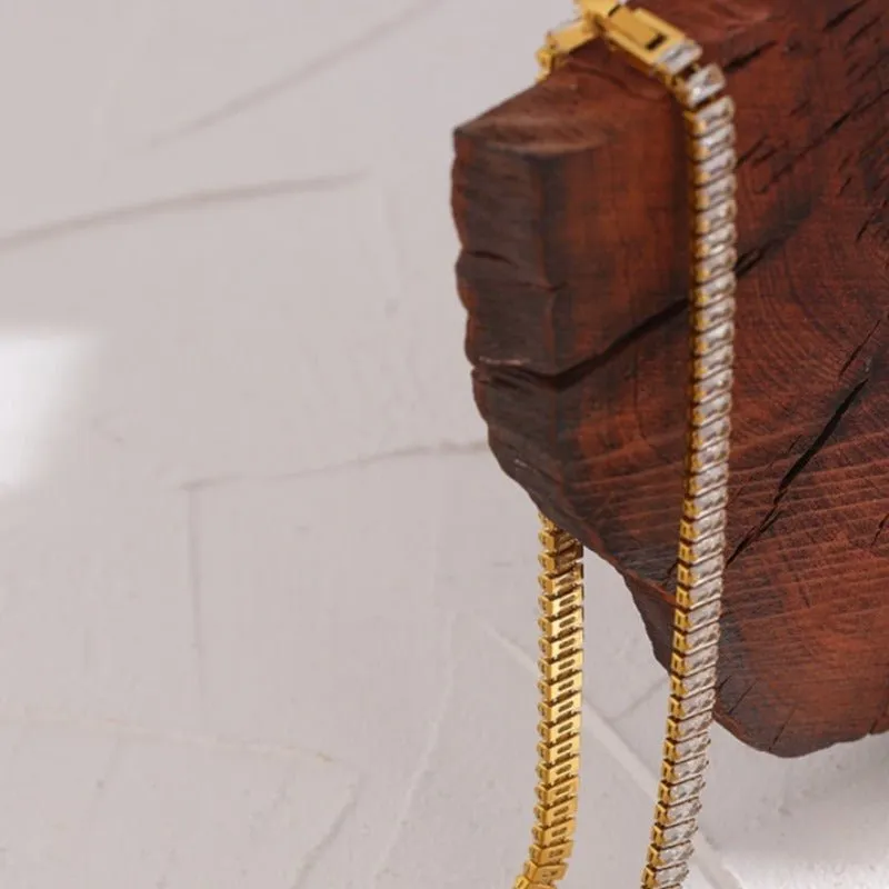 Vintage Sapphire Women Necklace 14k Yellow Gold For Wedding Gift Jewelry