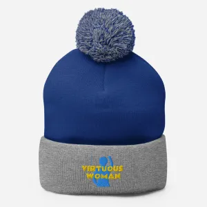 Virtuous Woman Pom-Pom Beanie