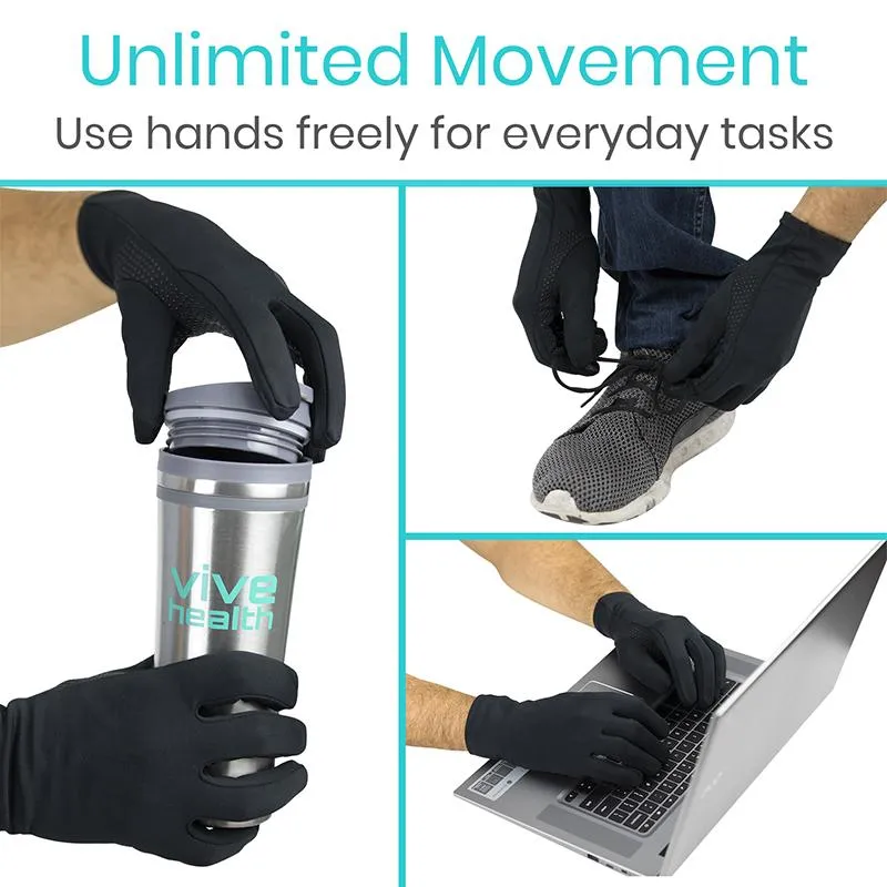 Vive Copper Full Finger Arthritis Gloves