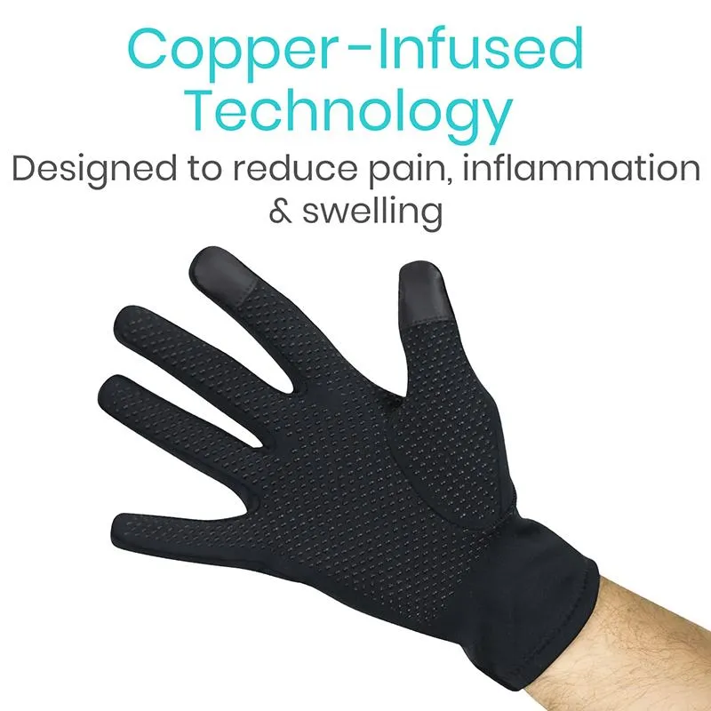 Vive Copper Full Finger Arthritis Gloves