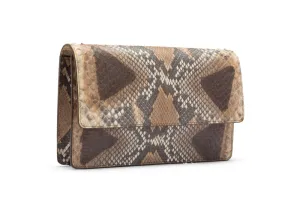 W. Kleinberg - Python Diana Clutch - Matte Multi Grey