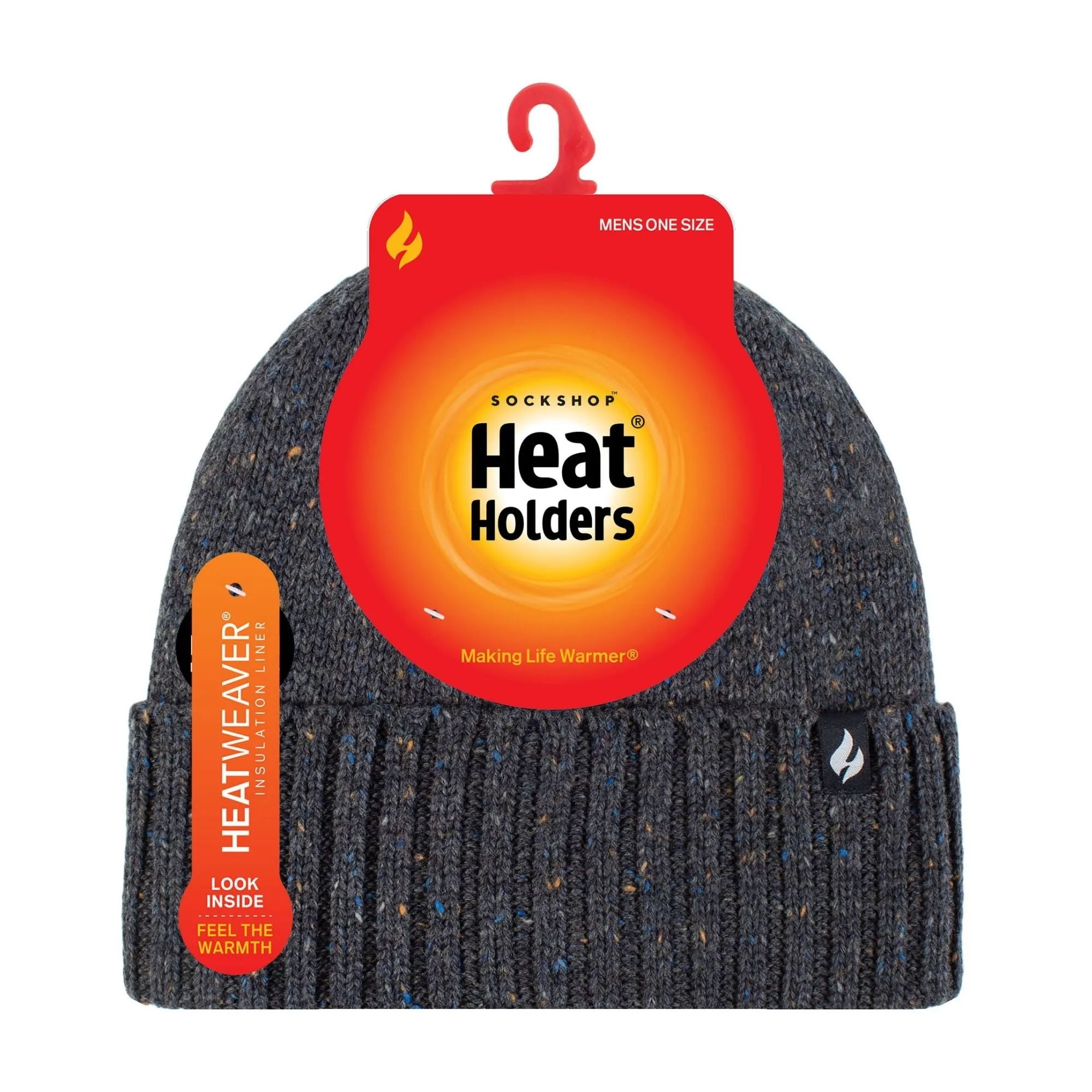 Warm Ribbed Cuff Beanie Hat for Men | Fleece Lined Chunky Winter Hat
