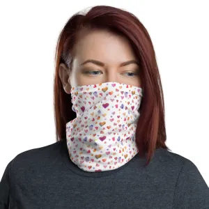 Watercolor Hearts - Neck Gaiter